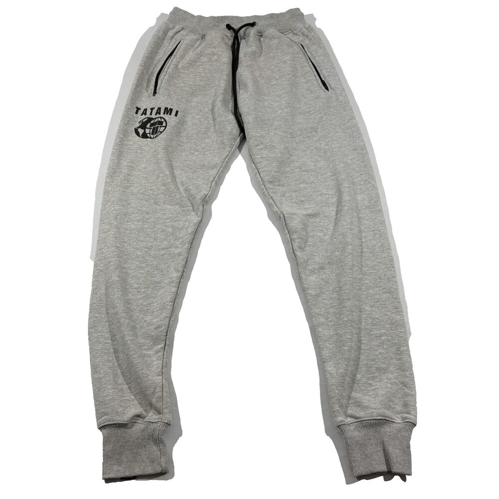 Tatami Fightwear Pants Mens Gray Jiu Jitsu Jogger Cotton Sweatpant BJJ Dweller M